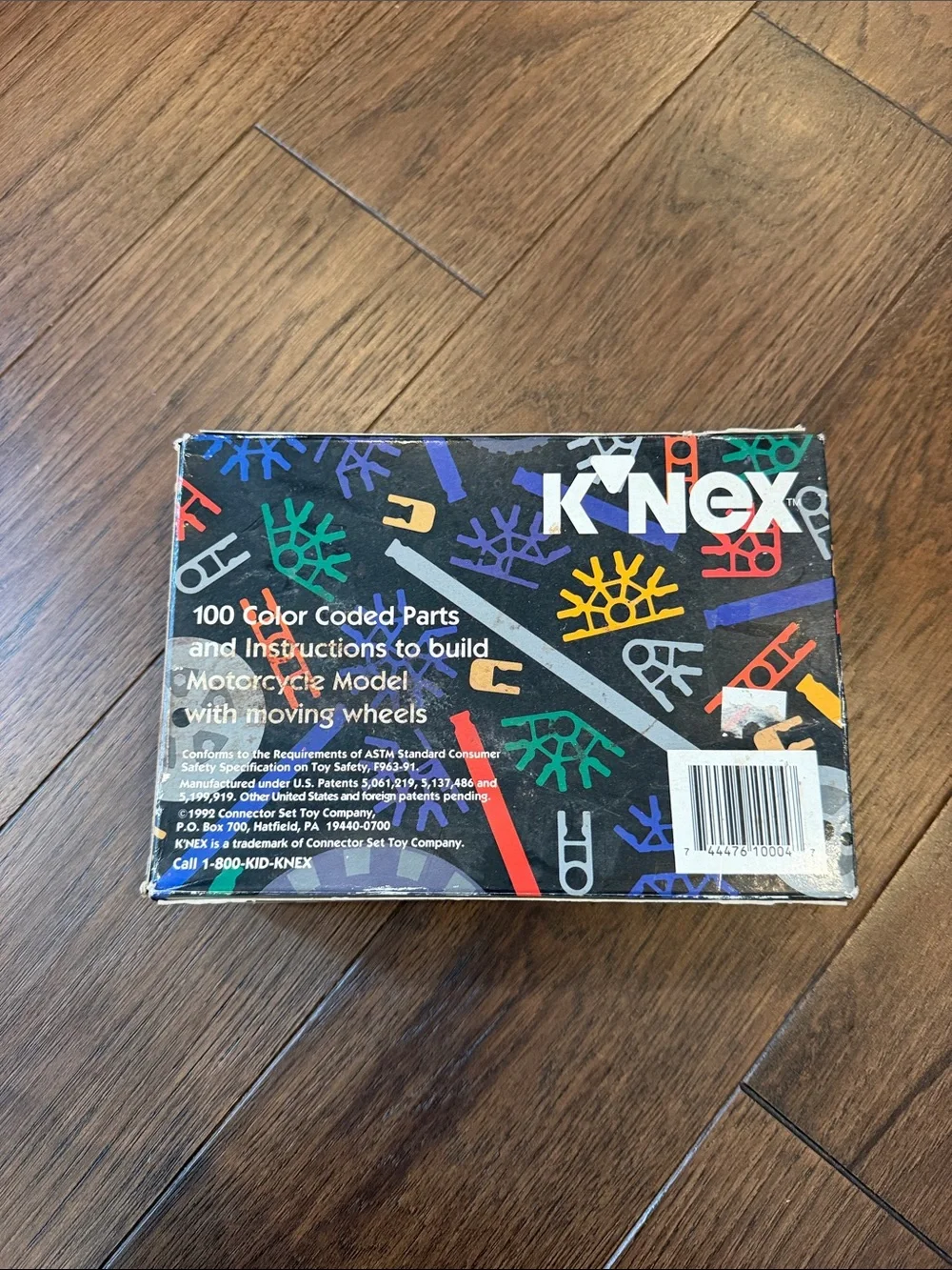 K'NEX 1992 Motorcycle #10004 Toy w/instructions, Unopened